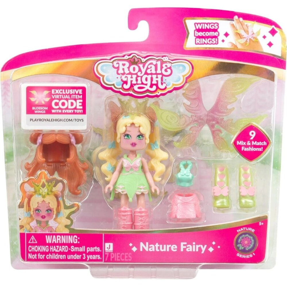 Royale High NATURE FAIRY Fashion Doll & Accessories Exclusive Virtual Item Code